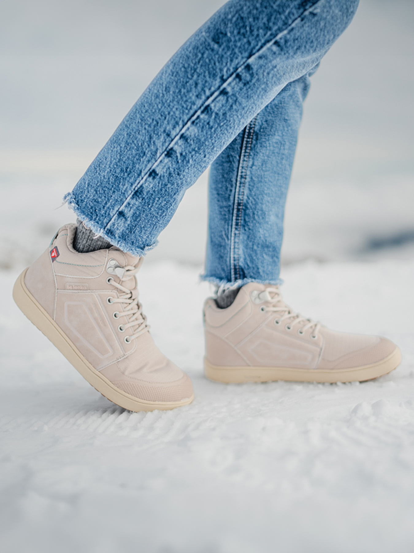Bota barefoot ArcticEdge Beige - Ohana Barefoot