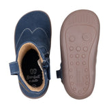 Bota campera barefoot infantil Azul con membrana TEX