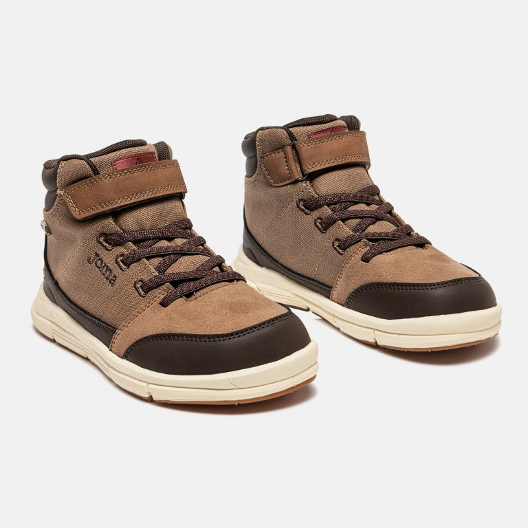 Bota respetuosa Atlas Junior barefoot 2624 con membrana Aislatex Marron - Ohana Barefoot