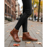 Botines Barefoot en piel con forro de lana color Cuero