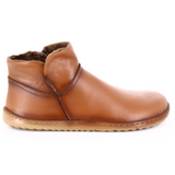 Botines Barefoot en piel con forro de lana color Cuero