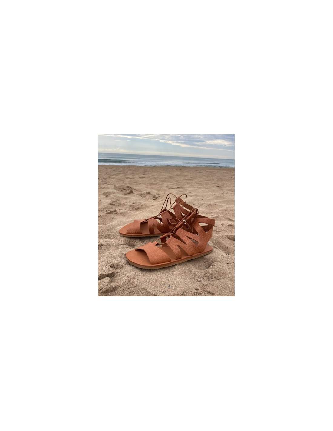 Sandalia barefoot Savia serraje Whisky - Ohana Barefoot