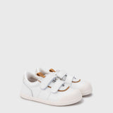 Deportiva respetuosa infantil Berlin White Mostaza en horma Wide