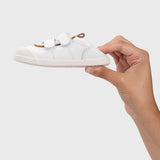 Deportiva respetuosa infantil Berlin White Mostaza en horma Wide