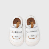 Deportiva respetuosa infantil Berlin White Mostaza en horma Wide