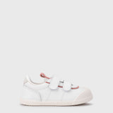 Deportiva respetuosa infantil Berlin White Rosa en horma Wide