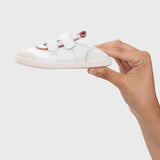 Deportiva respetuosa infantil Berlin White Rosa en horma Wide