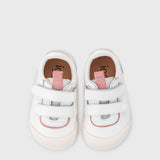 Deportiva respetuosa infantil Berlin White Rosa en horma Wide