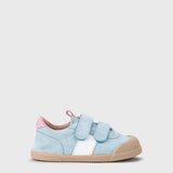 Deportiva respetuosa infantil Berlin Celeste en horma Wide