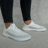 Zapatilla respetuosa Vaporo White & Light Grey - Ohana Barefoot