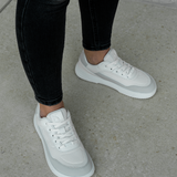 Zapatilla respetuosa Vaporo White & Light Grey - Ohana Barefoot