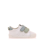 Zapatilla respetuosa primeros pasos Blanco /Celeste/ Aguamarina - Ohana Barefoot