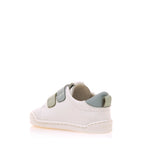 Zapatilla respetuosa primeros pasos Blanco /Celeste/ Aguamarina - Ohana Barefoot
