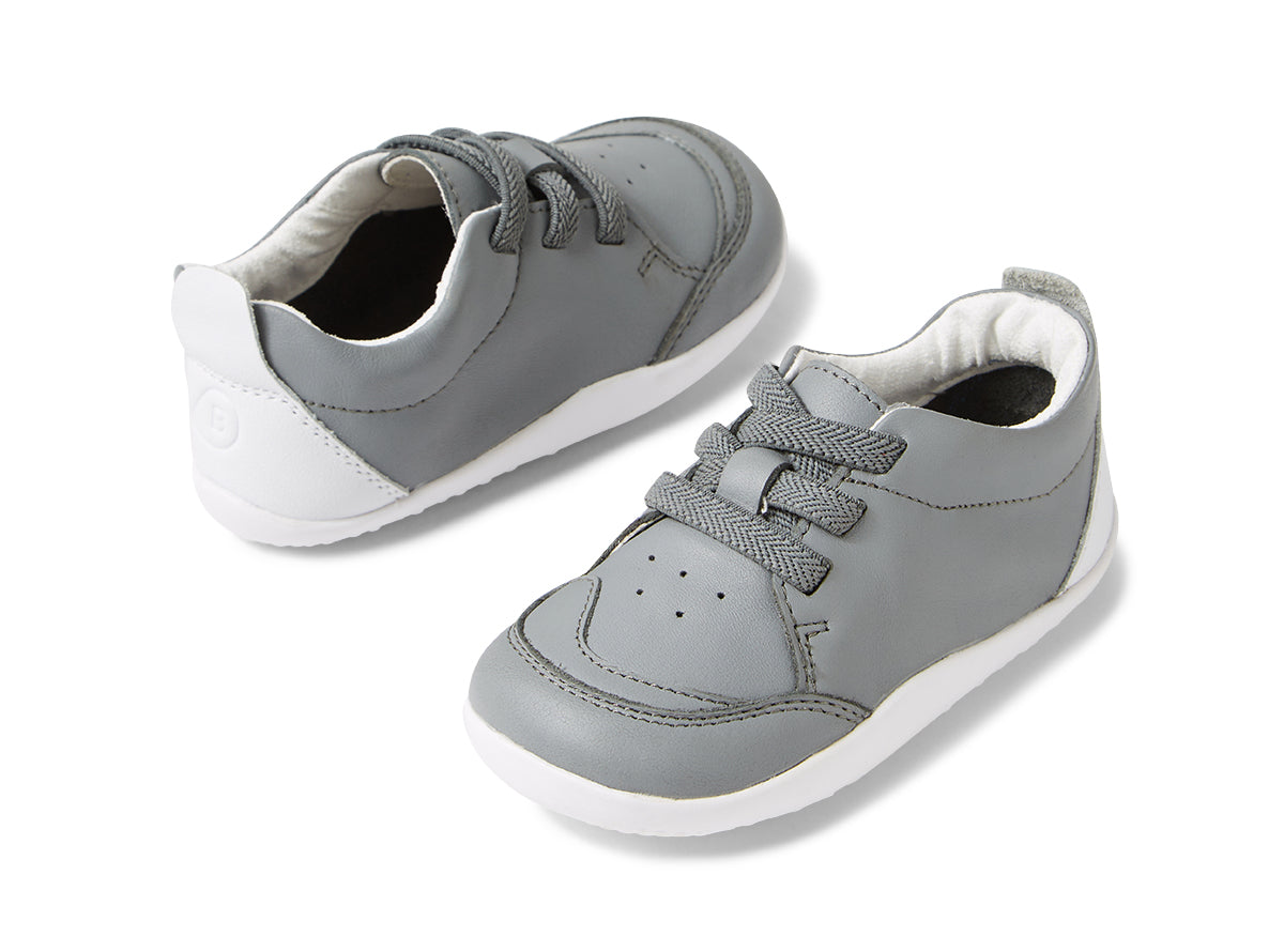Zapato respetuoso para primeros pasos Bobux Xplorer Sport Gris - Ohana Barefoot