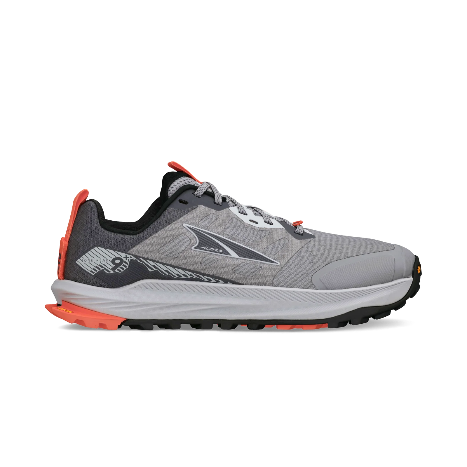 Deportiva respetuosa Lone Peak 9+ WIDE Grey/Orange - Ohana Barefoot