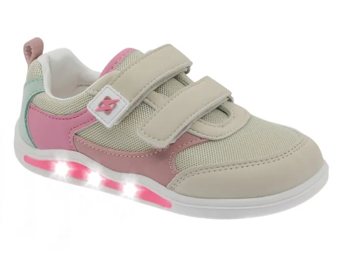 Deportiva respetuosa con luces Beige / Rosa REF:2218620 - Ohana Barefoot
