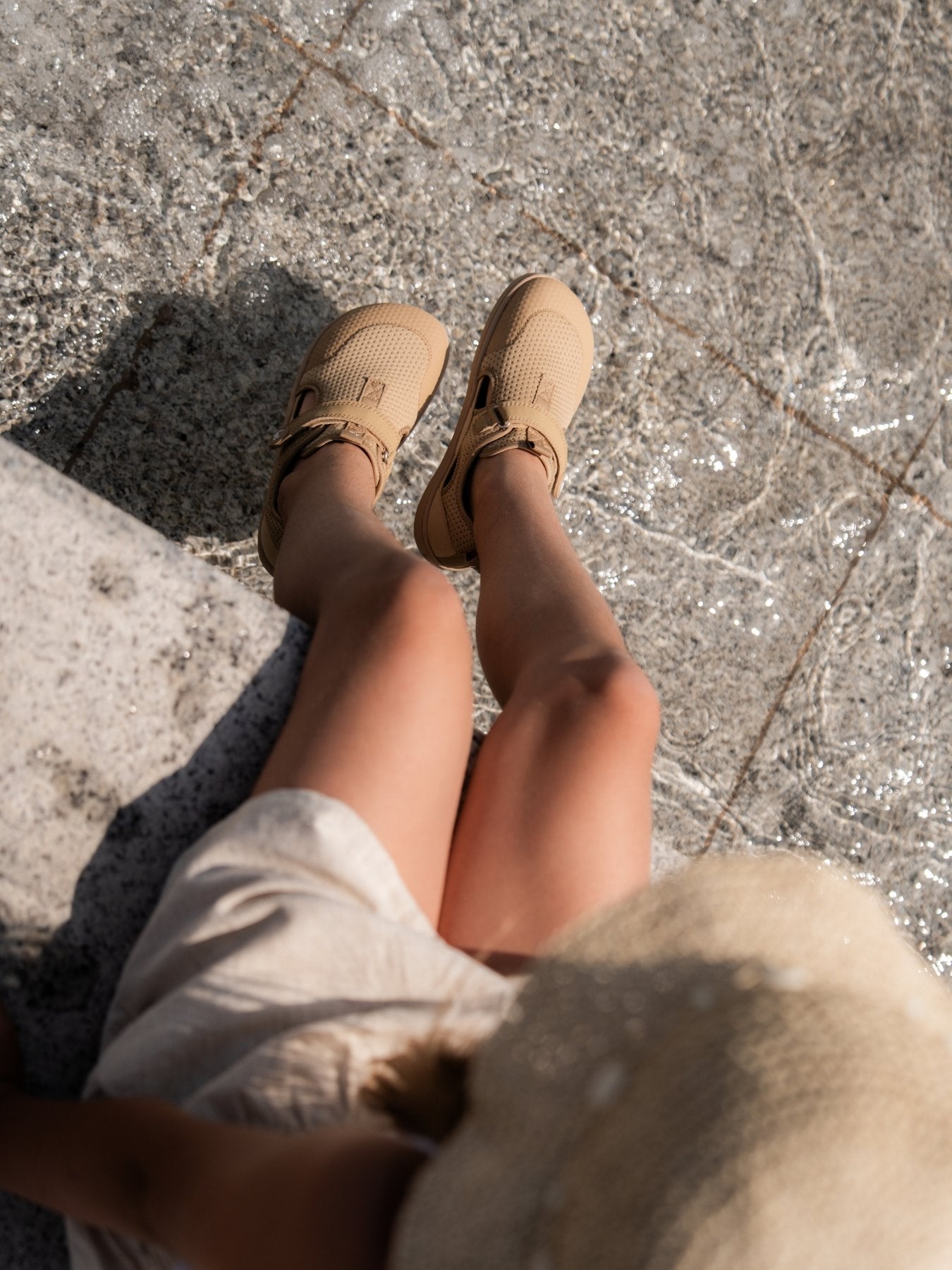 Sandalia respetuosa Zest Kids Beige - Ohana Barefoot