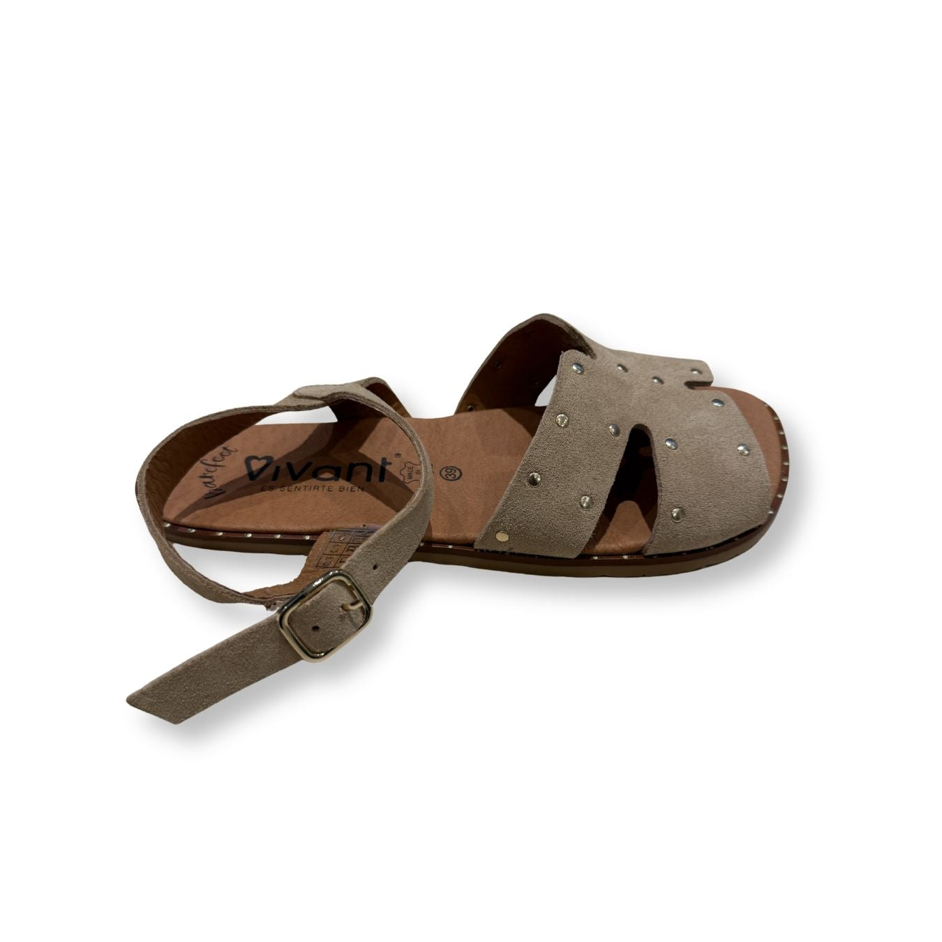 Sandalia barefoot Marea serraje Camello - Ohana Barefoot