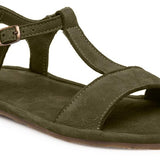 Sandalia barefoot Nobuck Kaki Satya - Ohana Barefoot