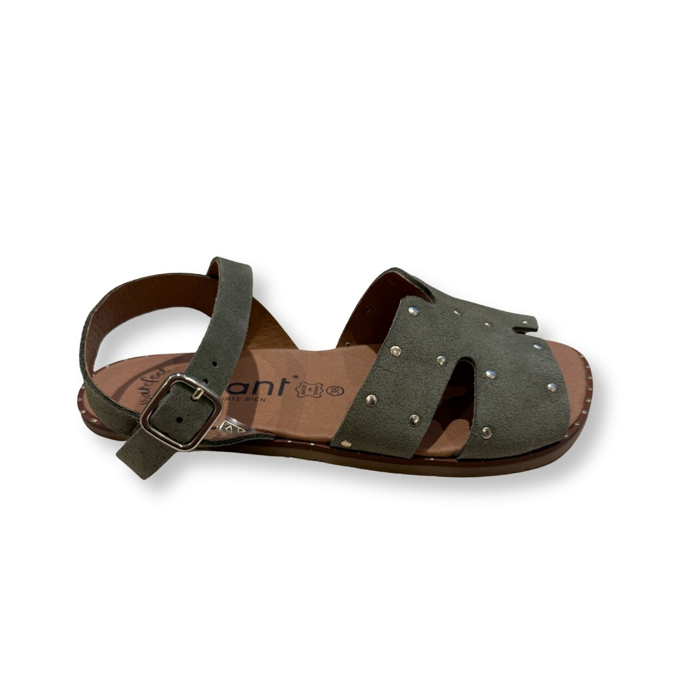 Sandalia barefoot Marea serraje Kaki - Ohana Barefoot