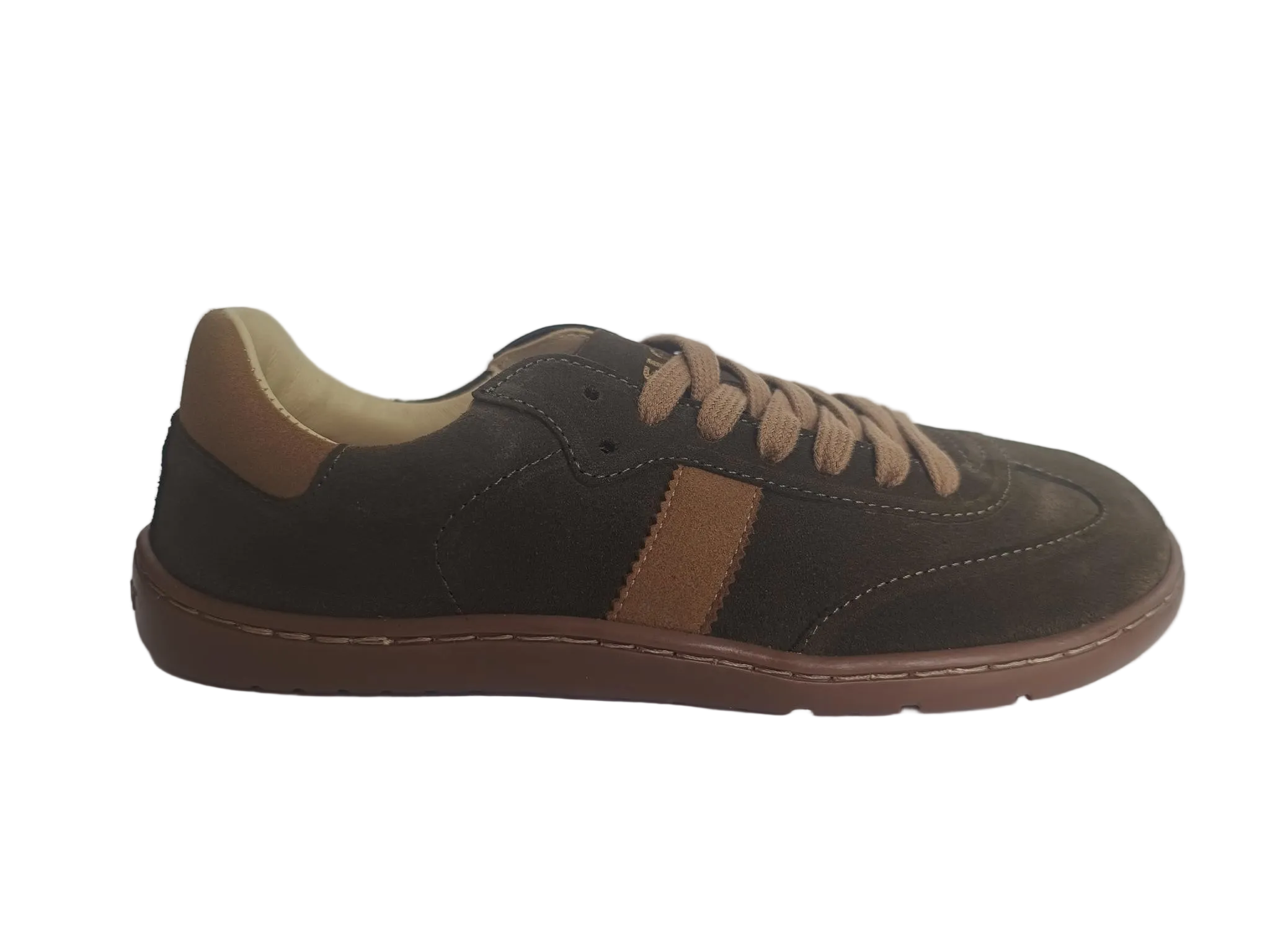 Zapatilla barefoot serraje 8998-S Kaki/Tierra - Ohana Barefoot