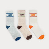 Pack 3 calcetines respetuosos de caña alta tallas 36-40