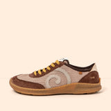 Zapatilla respetuosa multi material Chocolate Oroel - Ohana Barefoot