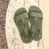 Sandalia barefoot Nobuck Kaki Satya - Ohana Barefoot