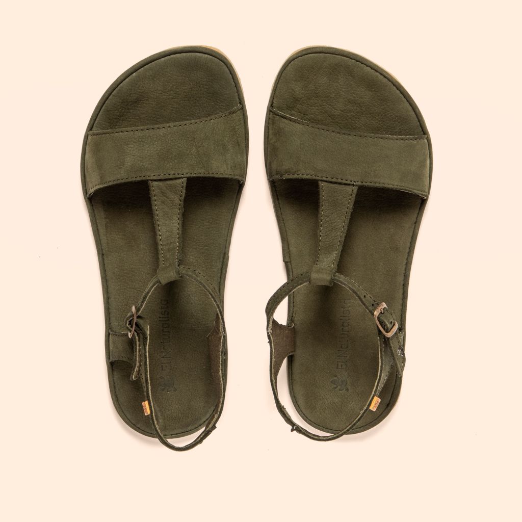 Sandalia barefoot Nobuck Kaki Satya - Ohana Barefoot