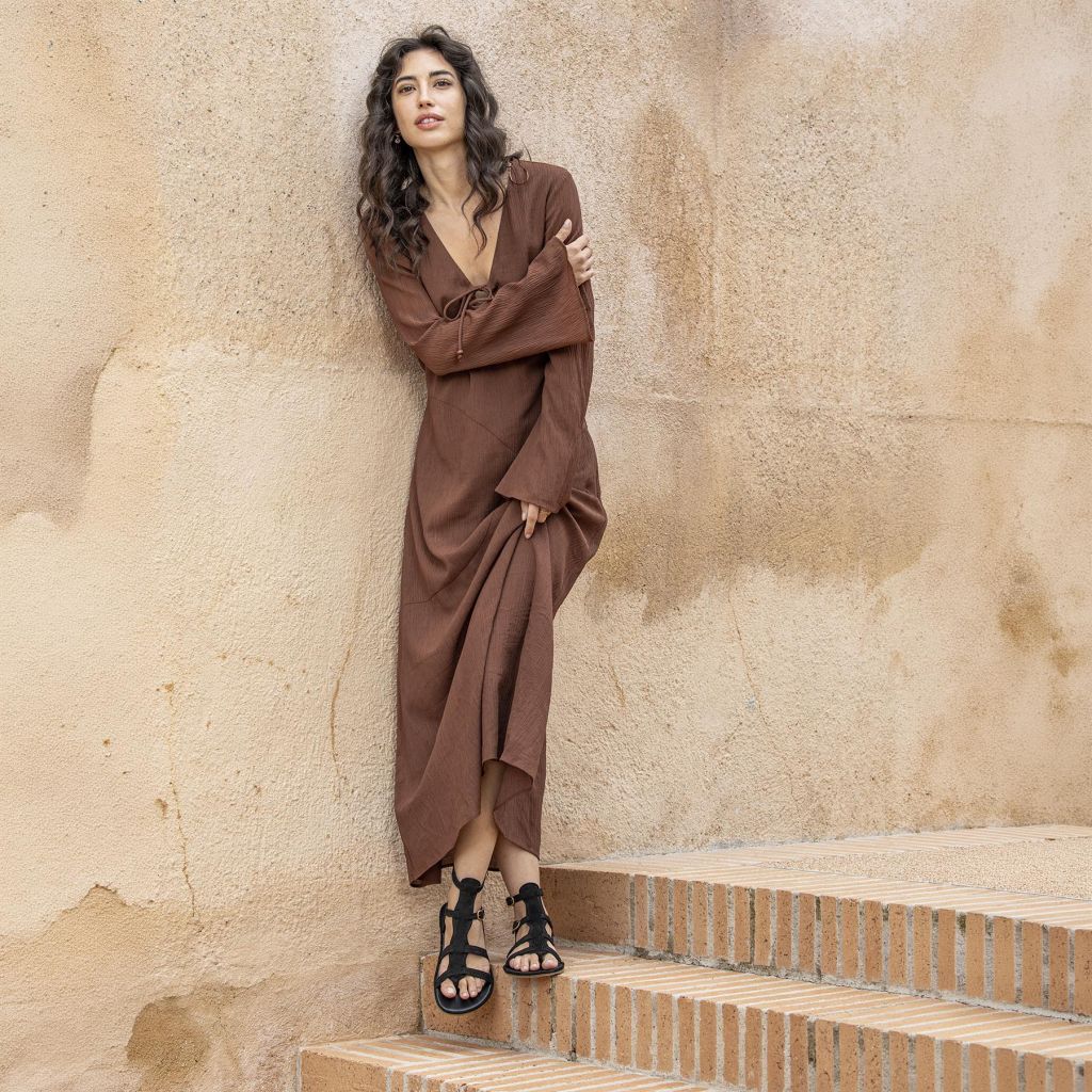 Sandalia barefoot Nobuck Black Bare - Ohana Barefoot