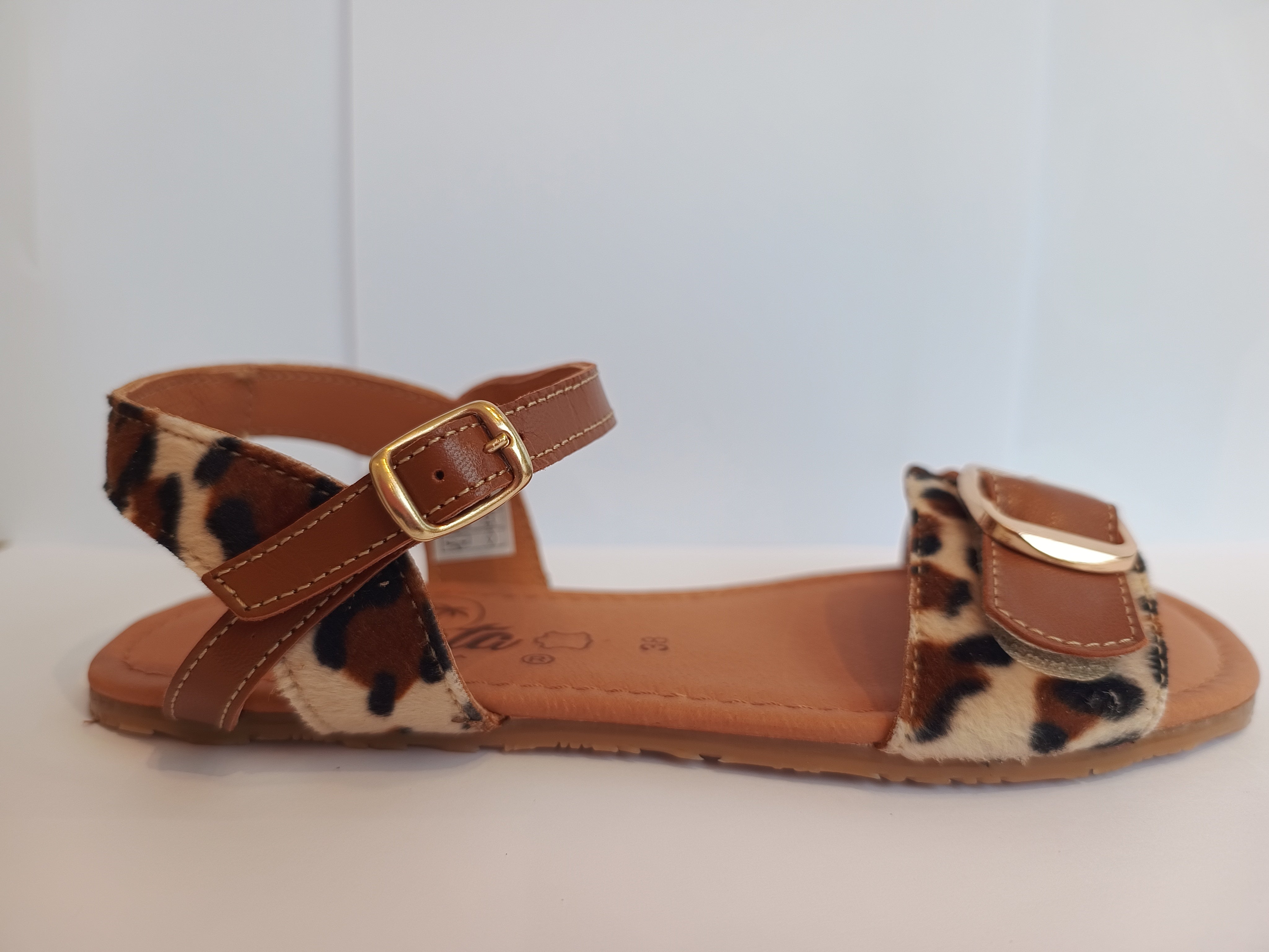 Sandalia barefoot Tabarca pelo Leopardo - Ohana Barefoot