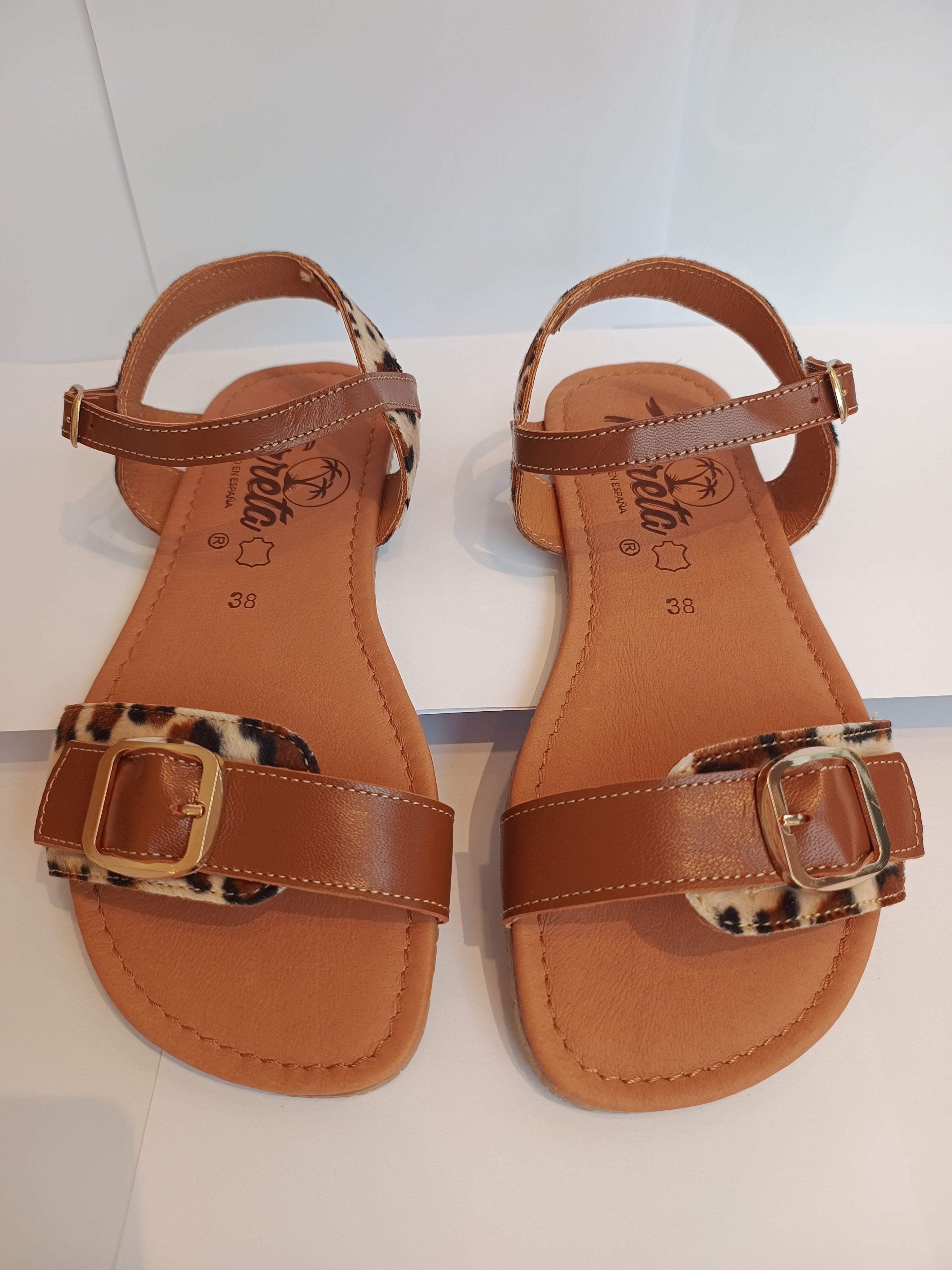 Sandalia barefoot Tabarca pelo Leopardo - Ohana Barefoot