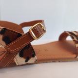 Sandalia barefoot Tabarca pelo Leopardo - Ohana Barefoot