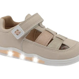 Sandalia respetuosa con luces en Beige/Oro REF:2218650 - Ohana Barefoot