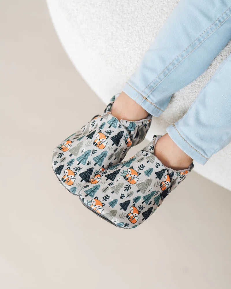 Zapatilla respetuosa interior Fox in the Forest - Ohana Barefoot
