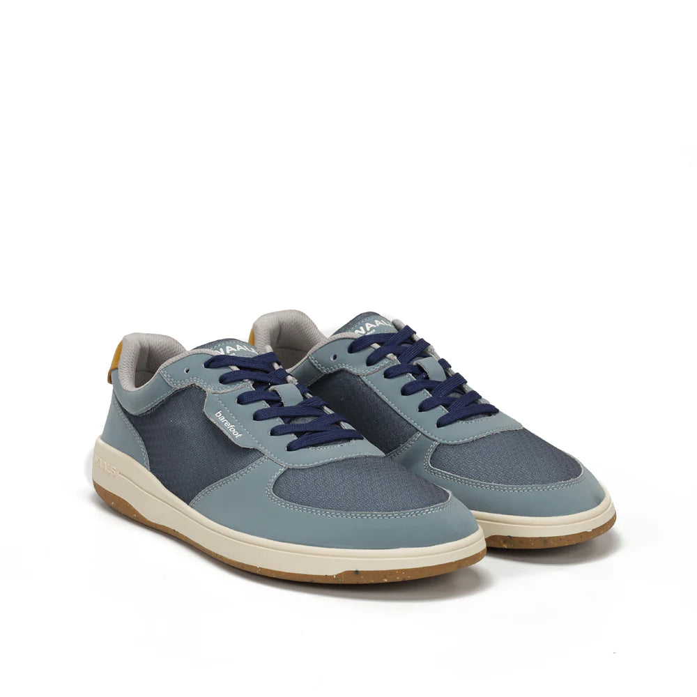 Zapatilla barefoot de nobuk reciclado Narvik Blue Jeans - Ohana Barefoot