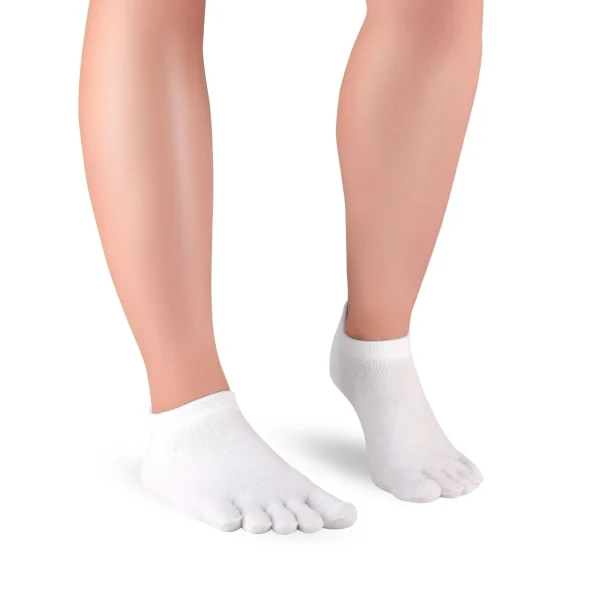 Calcetines de dedos de Algodón Essentials Sneaker Blanco KNITIDO
