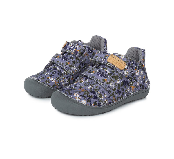 ZAPATILLAS RESPETUOSAS GRIS CON FLORES - DDSTEP