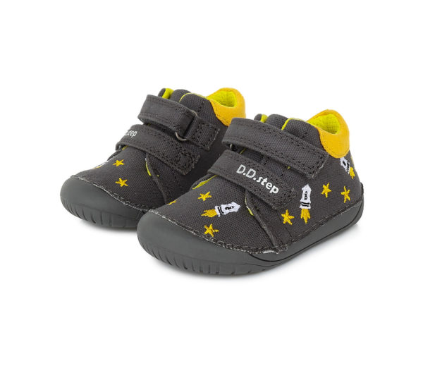 ZAPATILLAS RESPETUOSAS GRIS CON COHETES- DDSTEP