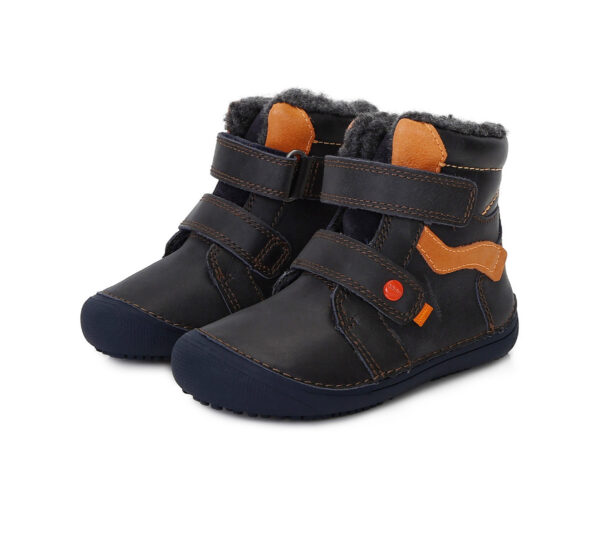 BOTAS AZULES RESPETUOSAS CON DETALLES EN COLOR NARANJA - DDSTEP