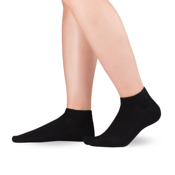 Calcetines de dedos de algodon Tabi Sneaker Negro KNITIDO - Imagen 2