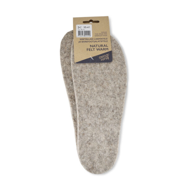 PLANTILLAS BAREFOOT RECORTABLES DE FIELTRO NATURAL DE 5MM - OMAKING