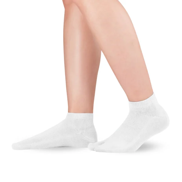 Calcetines de dedos de algodon Tabi Sneaker Blanco KNITIDO - Imagen 2