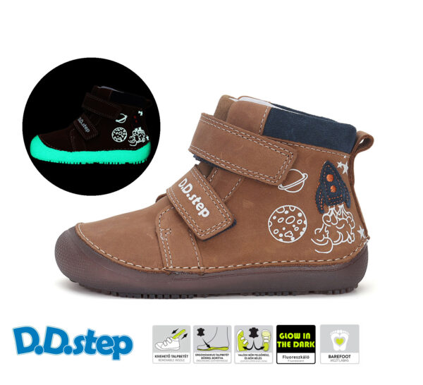 BOTA RESPETUOSA CHOCOLATE CON DETALLES FLUORESCENTE - DDSTEP