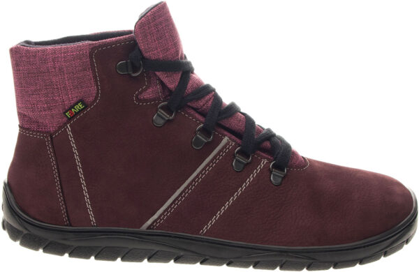 FARE BARE BOTAS MEMBRANA IMPERMEABLE BOTAS BURDEOS - Imagen 3
