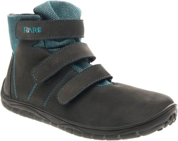 BOTA RESPETUOSA 3 VELCROS FARE BARE CON MEMBRANA IMPERMEABLE COLOR AZUL - Imagen 2