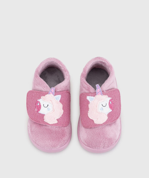 ZAPATILLAS DE CASA HOMIE UNICORNIO ROSA - IGOR