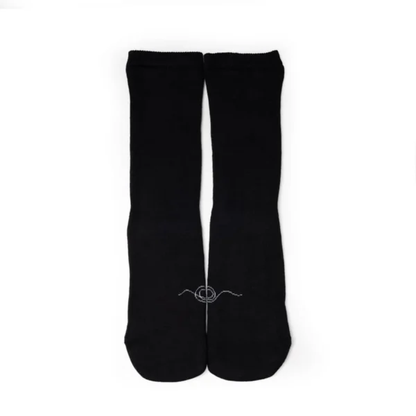 CALCETINES ANATOMICOS DE RIZO EN NEGRO - A TRES HILOS