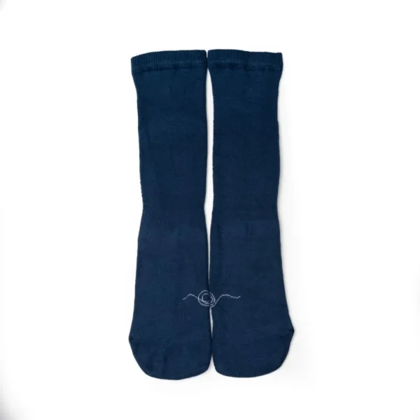 CALCETINES ANATOMICOS DE RIZO AZUL MARINO - A TRES HILOS