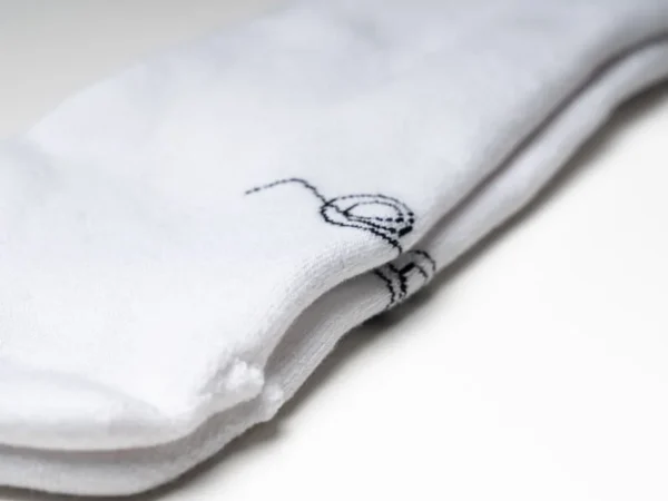 CALCETINES ANATOMICOS DE RIZOS EN BLANCO - A TRES HILOS - Imagen 6